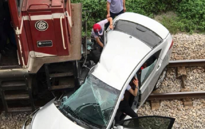 Hiện trường vụ tai nạn.