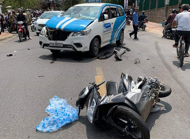 Hiện trường vụ tai nạn. (Ảnh: Facebook)