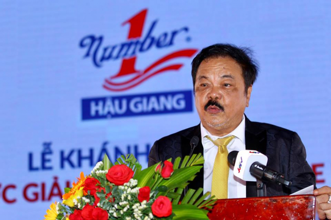 &Ocirc;ng Trần Qu&iacute; Thanh, Tổng Gi&aacute;m đốc Tập đo&agrave;n T&acirc;n Hiệp Ph&aacute;t ph&aacute;t biểu tại sự kiện.