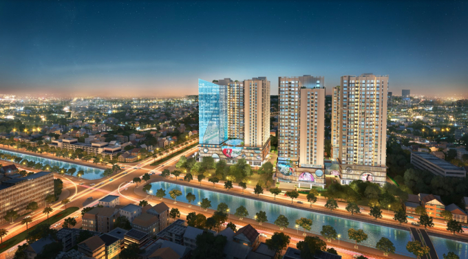 Hinode City l&agrave; sản phẩm của những c&ocirc;ng ty thiết kế h&agrave;ng đầu thế giới.