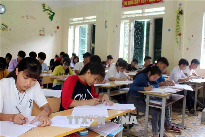 B&ocirc;̣ Gi&aacute;o dục v&agrave; Đ&agrave;o tạo đ&atilde; c&ocirc;ng bố lịch thi Trung học phổ th&ocirc;ng qu&ocirc;́c gia năm 2019. Ảnh minh họa C&ocirc;ng Tuy&ecirc;n TTXVN