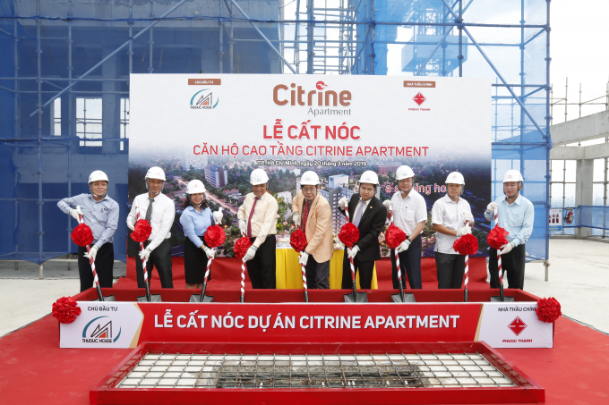 Lễ cất n&oacute;c căn hộ cao tầng Citrine Apartment diễn ra v&agrave;o chiều ng&agrave;y 20/3