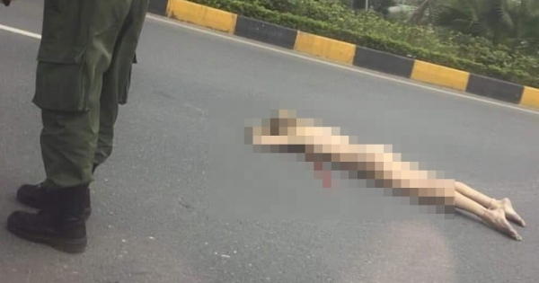 Cô gái ngoại quốc khoả thân rơi từ cầu vượt gần nhà ga quốc tế T2 Nội Bài