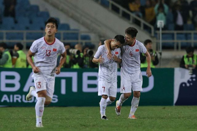 U23 Việt Nam đ&atilde; c&oacute; b&agrave;n thắng ở ph&uacute;t b&ugrave; giờ cuối c&ugrave;ng.