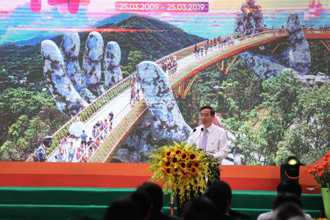 &Ocirc;ng L&ecirc; Trung Chinh, Ph&oacute; Chủ tịch UBND Th&agrave;nh phố Đ&agrave; Nẵng ph&aacute;t biểu tại sự kiện.