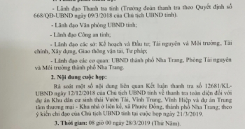 Tiếp tục thực hiện dự án sau kết luận thanh tra tại Khánh Hòa: Vẫn còn nhiều vướng mắc từ thủ tục hành chính