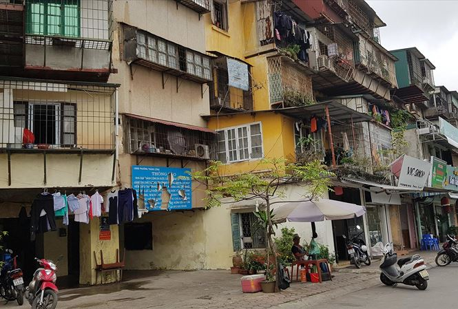 Khu tập thể G6A Th&agrave;nh C&ocirc;ng.Ảnh: K.N