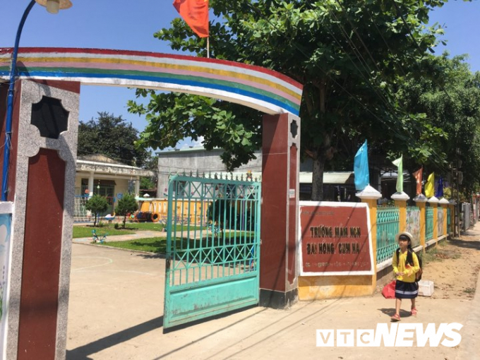 Điểm trường mầm non Đại Hồng ở th&ocirc;n H&agrave; Vy nơi ch&aacute;u Triều đang theo học.