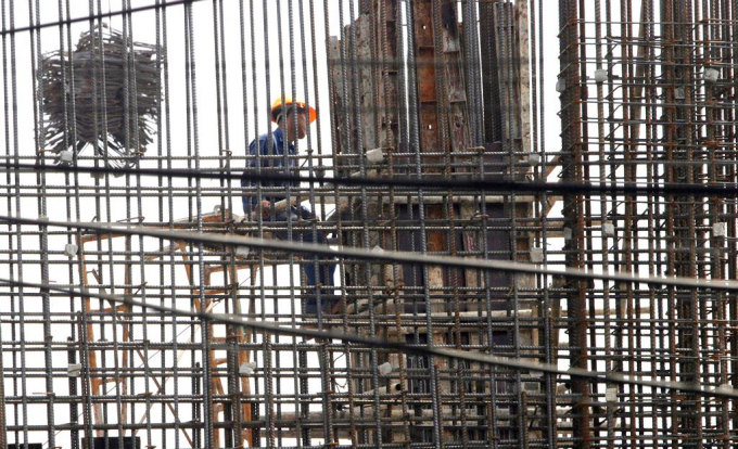 Sau 5 th&aacute;ng triển khai hợp đồng, qua kiểm tra thực tế cho thấy, nh&agrave; thầu mới thi c&ocirc;ng được khoảng 5% khối lượng c&ocirc;ng tr&igrave;nh. Ảnh: Tường L&acirc;m.