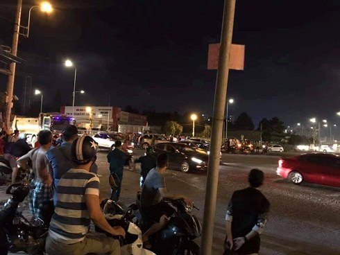 Hiện trường nơi v&acirc;y bắt xe chở ma t&uacute;y.