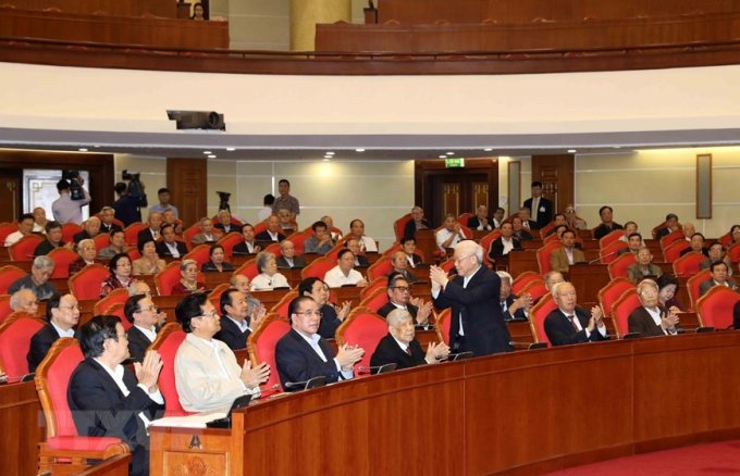 H&igrave;nh ảnh Tổng b&iacute; thư, Chủ tịch nước gặp mặt c&aacute;n bộ l&atilde;nh đạo nghỉ hưu