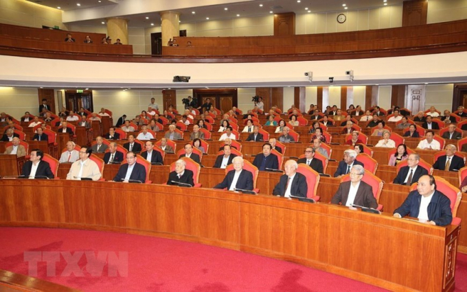 C&aacute;c l&atilde;nh đạo, nguy&ecirc;n l&atilde;nh đạo Đảng, Nh&agrave; nước dự hội nghị