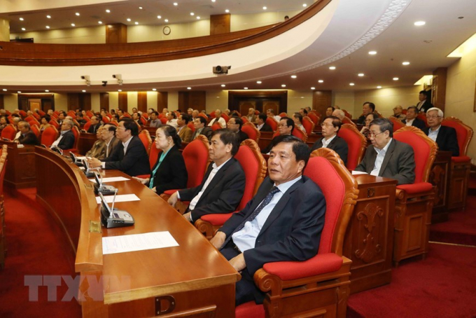 H&igrave;nh ảnh Tổng b&iacute; thư, Chủ tịch nước gặp mặt c&aacute;n bộ l&atilde;nh đạo nghỉ hưu