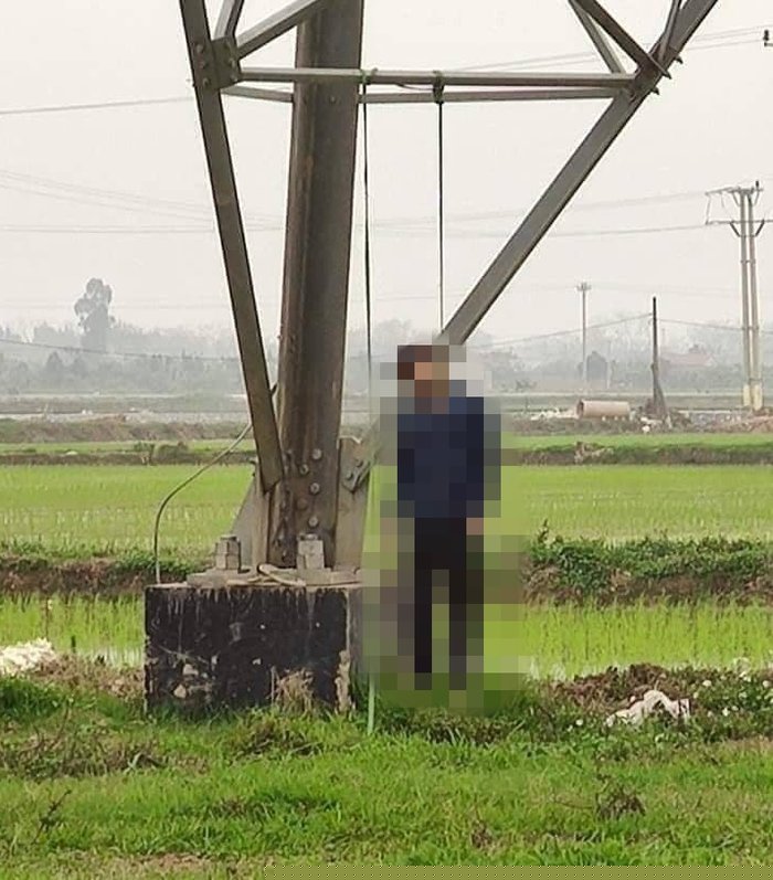 Khu vực nơi phát hiện người đàn ông tử vong.