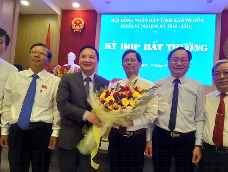 Ông Nguyễn Tấn Tuân trong ngày đắc cử chức Chủ tịch UBND tỉnh Khánh Hòa. 