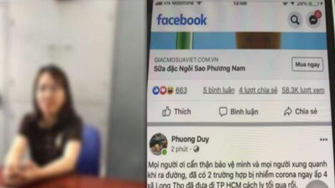 Xử lý  đối tượng tung tin thất thiệt về dịch Covid-19