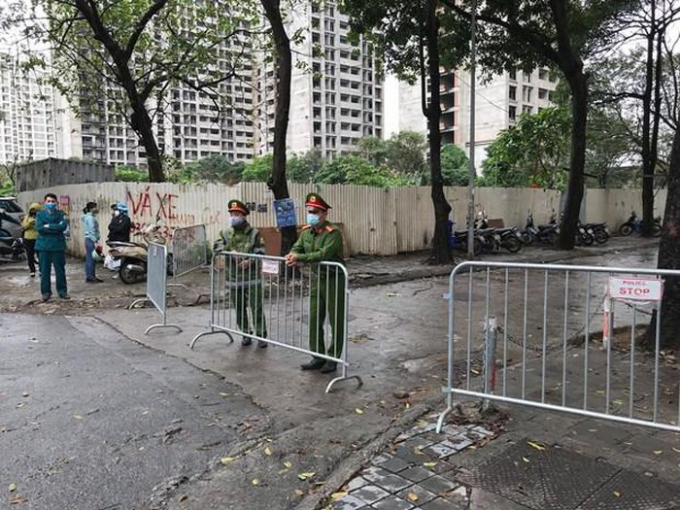 Khu cách ly tại Hoàng Mai (Ảnh: Vietnam+)