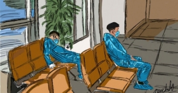 Nữ sinh Quảng Nam vẽ tranh cảm ơn những “người hùng” chống dịch Covid-19