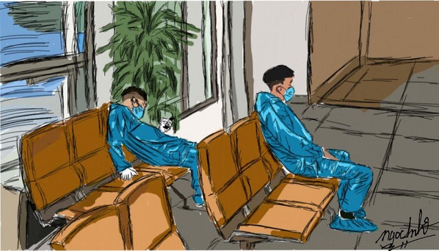 Khoảnh khắc ngủ gục của các nhân viên y tế sau ca làm việc