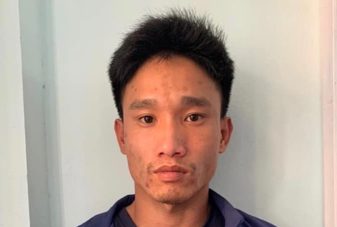 Đối tượng Nguyễn Văn Phúc tại cơ quan Công an.