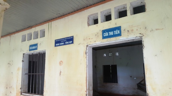 Khu hành chính và thu tiền của Trung tâm.