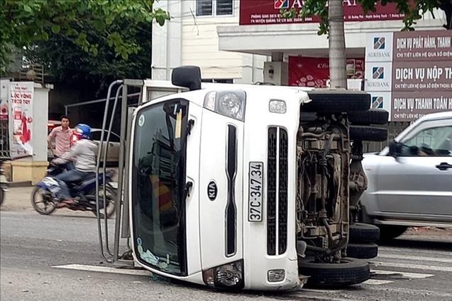 Hiện trường vụ tai nạn.