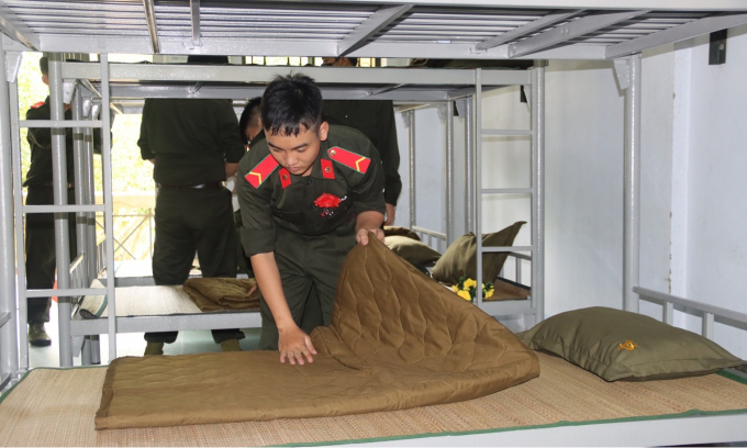 Các chiến sĩ nghĩa vụ bắt đầu được hòa nhập vào môi trường rèn luyện cộng đồng