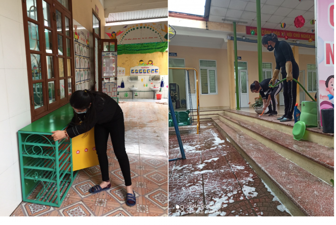 Ngoài vệ sinh, khử khuẩn, Trường Mầm non Bắc Sơn chú trọng chất lượng bữa ăn bán trú