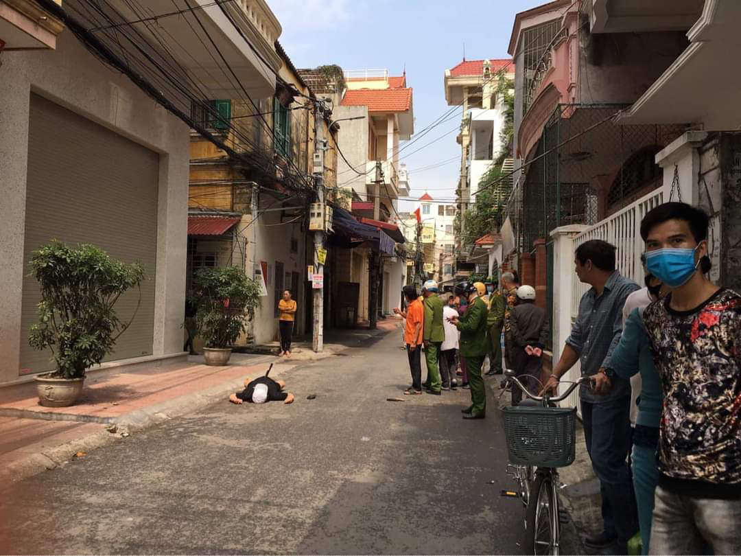 Hiện trường nơi xảy ra sự việc.