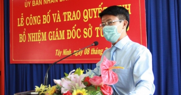 Tây Ninh có tân Giám đốc sở Tư pháp