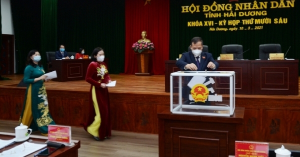 Bỏ phiếu kín bầu bổ sung 2 Phó chủ tịch UBND tỉnh Hải Dương