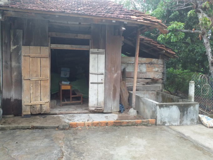 Căn nhà của bà Võ Thị Khuyến.