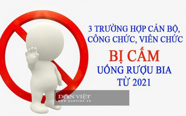 Từ tháng 1/2021: Công chức, viên chức không được uống rượu bia trong trường hợp nào?