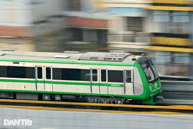 Dự án đường sắt Cát Linh - Hà Đôngvận hành thử (ảnh: Tiến Tuấn)