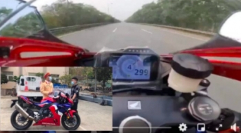 Video: Nam thanh niên lái xe máy gần 300k/h trên cao tốc bị xử phạt hơn 10 triệu đồng