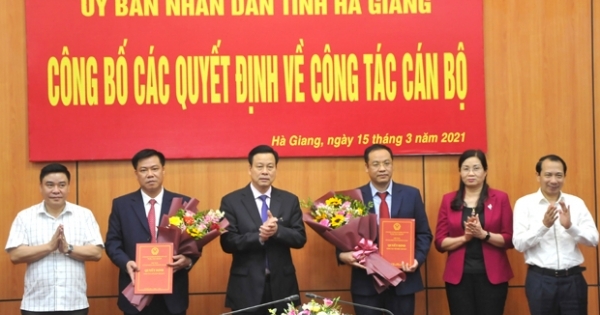 Hà Giang công bố các quyết định về công tác cán bộ