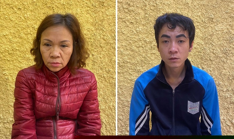 Đối tượng Trịnh Kim Tuyết và Phạm Văn Dũng.