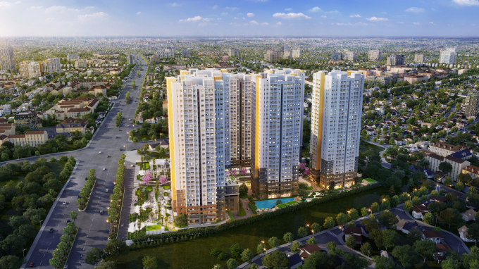 Phối cảnh dự án Bien Hoa Universe Complex do Công ty Cổ phần Hưng Thịnh Land phát triển