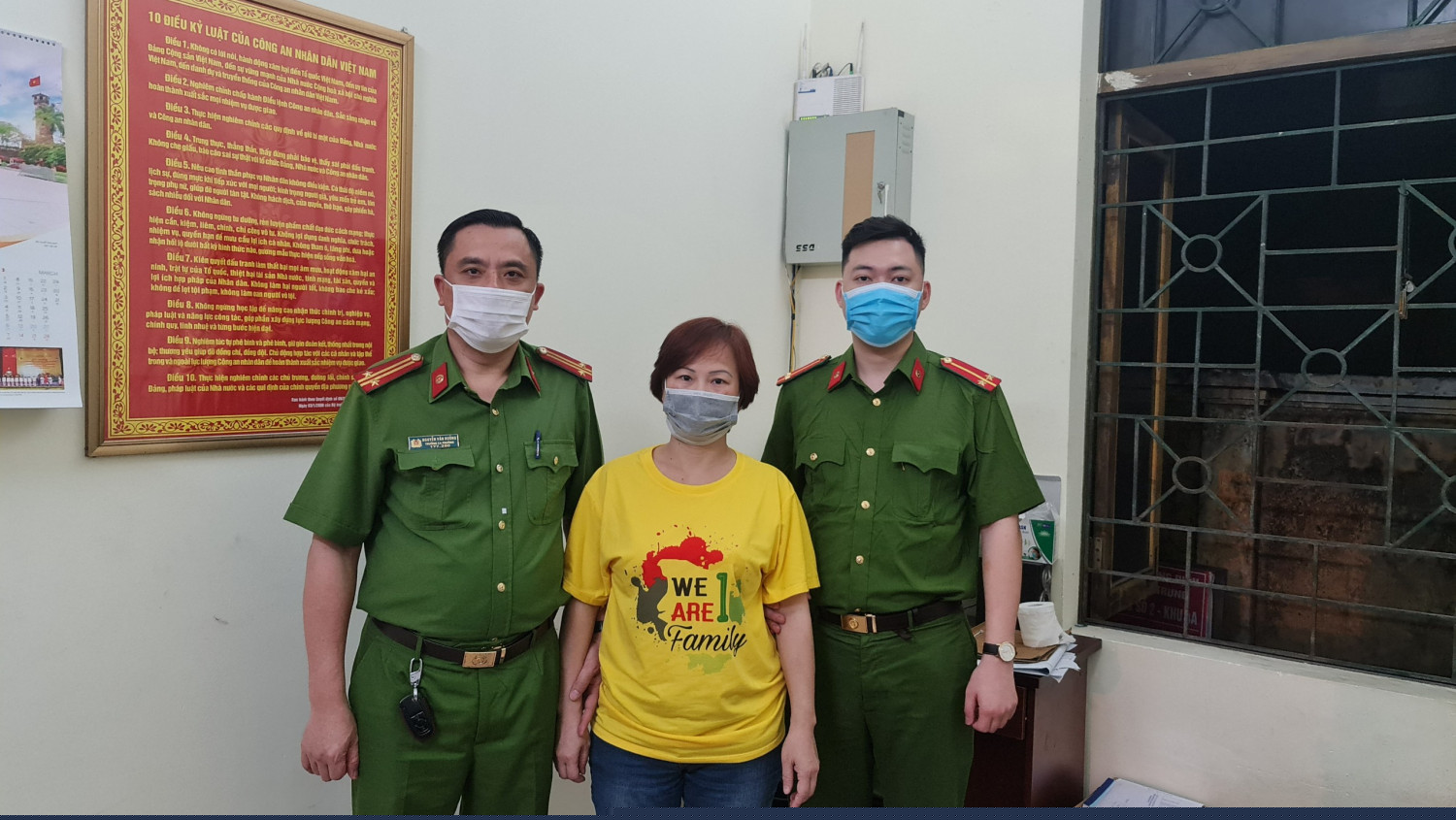 Công an phường Cẩm Trung vận động đối tượng Phan Thị Quốc Chung ra đầu thú