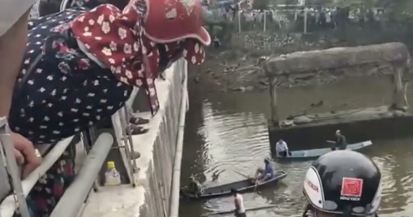 Tìm thấy thi thể nam thanh niên lao xuống sông cứu bạn gái