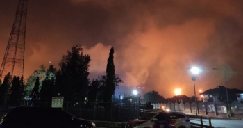 Hỏa hoạn lớn tại nhà máy lọc dầu Balongan của Indonesia