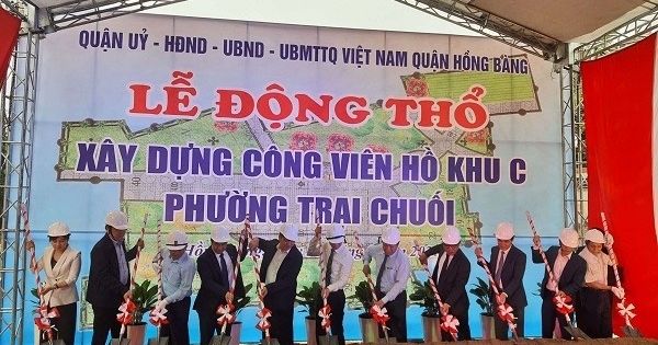 Hải Phòng: Quận Hồng Bàng khởi công xây dựng công viên cây xanh phường Trại Chuối