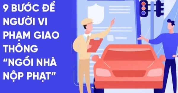 9 bước để người vi phạm giao thông "ngồi nhà nộp phạt"