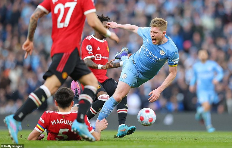 Hàng thủ Man Utd đã được cảnh báo về sự nguy hiểm của De Bruyne, nhưng