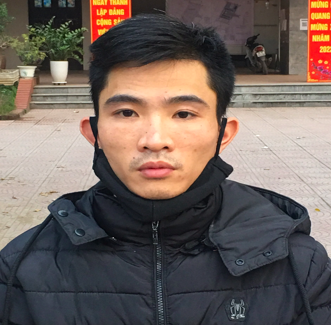 Đối tượng Nguyễn Trung Huy&ecirc;n, người bị c&aacute;o buộc đ&oacute;ng đinh v&agrave;o đầu nạn nh&acirc;n. Ảnh: C&ocirc;ng an H&agrave; Nội.