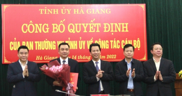 Hà Giang có tân Chánh văn phòng Tỉnh ủy và Trưởng Ban Nội chính