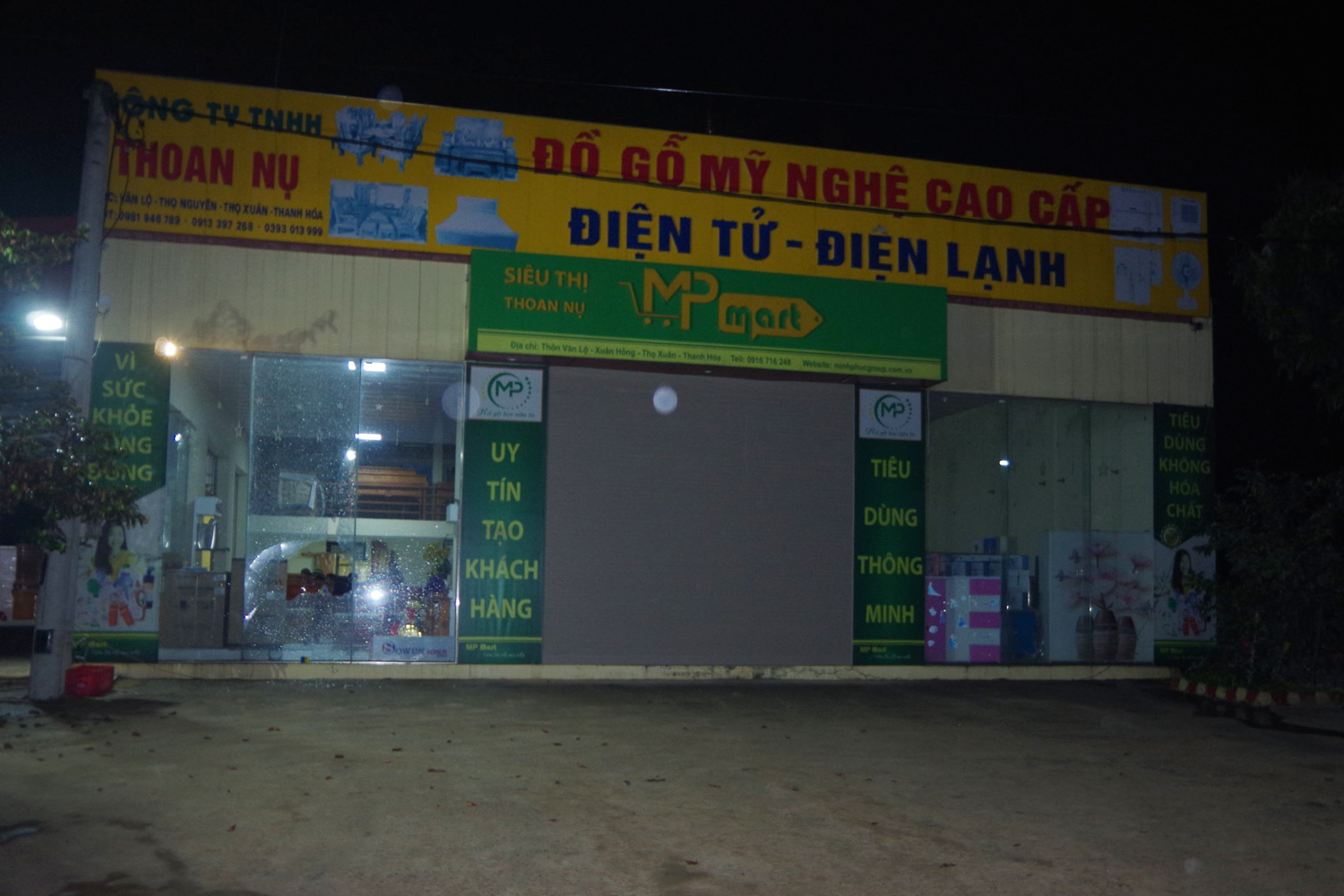 Hiện trường vụ việc trên.