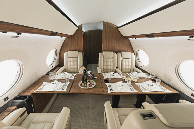 Nội thất sang trọng của các chuyên cơ private jet