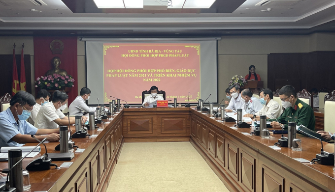 Phiên họp công bố, ra mắt trang thông tin điện tử phổ biến, giáo dục pháp luật tỉnh.