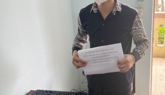 Bắt đối tượng chiếm đoạt tiền bằng việc lừa bán Kit Test nhanh Covid -19